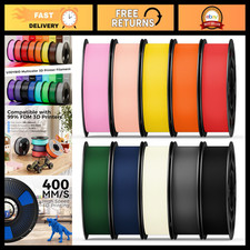 10 Color PETG 3D Printer Filament Bundle, 1.75mm, 2kg Total, Vacuum Packed Spool picture