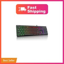 Redragon K521 Upgrade Rainbow LED Gaming Keyboard, 104 Keys Wired Mechanical ... picture