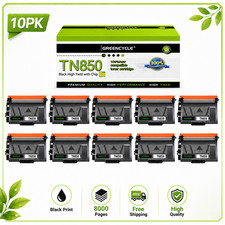 10* Replace For Brother TN850 High Yield Black Toner Cartridge New  picture