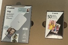 Canon IVY2 White Mini Photo Printer Bundle With 60 Sheets NEW picture