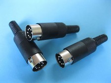 100 pcs Standard DIN Plug 7 Pin Male Connector with Plastic Handle New picture
