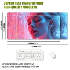 1pc 2D Mouse Pad, Suitable for Halloween And Christmas Party Atmosphere, Neon picture