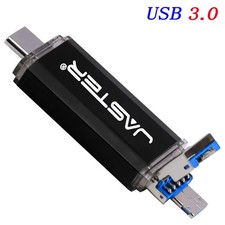 Red OTG USB Flash Drive Multifunction Micro USB Type-C 4GB-128GB Custom Logo picture