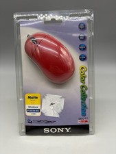 Vintage SONY Color Collection - Matte Red Mouse SMU-C1 - USB 2002 Optical picture