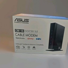 Asus CM-16 DOCSIS 3.0 Cable Modem Gigabit LAN 686Mbps w Power Cord & Ethernet picture