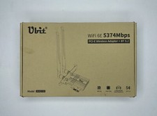 Ubit AX210 WiFi 6E 5374Mbps PCI-E Wireless Adapter + BT 5.2 Inter Chip. picture