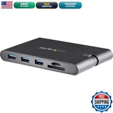 StarTech 9-in-1 USB-C Mini Dock, 4K HDMI or VGA, 100W PD, SD MicroSD picture