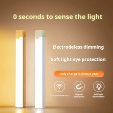LED Motion Sensor Light USB Rechargeable Under Cabinet Closet Stair Light picture