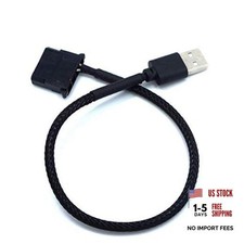 2 Pack USB to 4-Pin Molex Fan Power Cable, 5V USB Port to 12V Molex Computer picture
