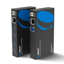 OREI USB 3.2 Over Ethernet HDbaseT Cat6 Extender LAN Upto USB-B Host, Black picture