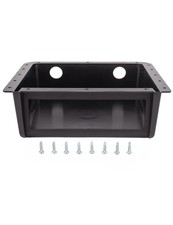 Universal Car Under Dash Top Mount Single DIN Radio Install Enclosure Case picture