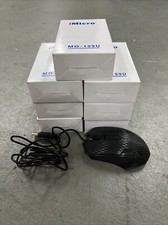 iMicro MO-159U Wired USB Optical Ergonomic Scrolling Computer Mouse NEW IN BOX picture