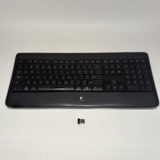 Logitech K800 Illuminated Wireless Keyboard Y-R0011 + Dongle CLEANED & TESTED picture