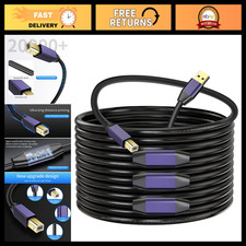 75ft Active USB 2.0 Printer Cable A-Male to B-Male - High Speed for Printers & S picture