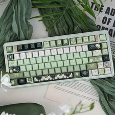 URE Green Starry Night PBT Keycaps Cherry Profile Mechanical Keyboard Floral picture