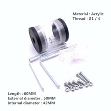 Computer water-cooled acrylic cylindrical water tank 60MM*50MM Front 3 holes picture