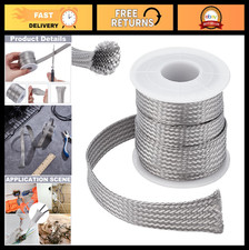 Expandable Braided Cable Sleeve - 304 Stainless Steel, Scalable Wire Loom Tubing picture