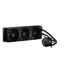 CPU Liquid Cooler, AIO CPU Water Cooler - 3 x 120mm PWN Fans, Pump & 2.1'' LCD D picture