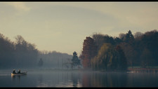 Landscape lake fall Custom Gaming Mat Desk picture