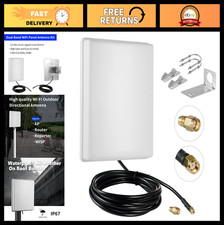 Long-Range 15dBi Dual Band WiFi Antenna 2.4GHz 5GHz with 10Ft Cable for Router & picture