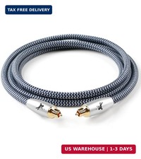 Premium Fiber Optic Audio Cable 4.9ft (1.5m) | Toslink S/PDIF | 24K Gold-Plated picture