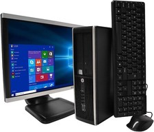 HP Elite (1TB SATA HDD, Intel Core i5, 3.10 GHz, 8GB) Desktop and 19