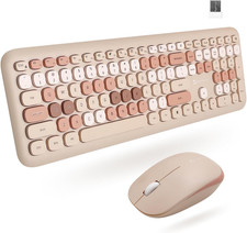 X9 Colorful Keyboard and Mouse Wireless - 2.4G Aesthetic Wireless Keyboard and M picture