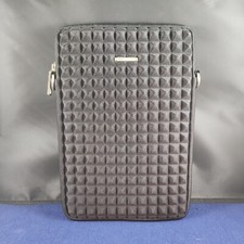 Rebecca Minkoff Shimmer Pyramid Tablet iPad Travel Case Purse Crossbody Black picture