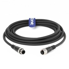 Industrial M12 4 Pin Male To Female Sensor Cable A Code Straight 4M Cord picture