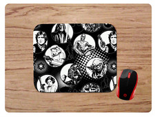 STAR WARS COLLAGE BLACK AND WHITE MOUSEPAD MOUSE PAD HOME OFFICE GIFT DESIGN 2 picture