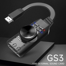 New Plextone GS3 Virtual 7.1 Channel USB Sound Card Adapter External PC Laptop picture