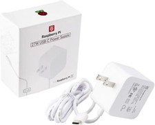 Raspberry Pi 5 Power Adapter Official Original 27W Power Adapter - White SC1153 picture