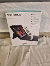 Logitech Slim Combo Keyboard Case iPad 5th/6th Gen 9.7 Black Open Box   picture