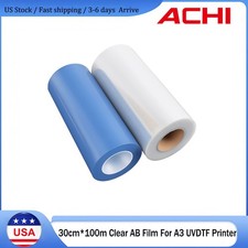 ACHI 30cm*100m 2 Rolls A/B Film Transfer Sticker For A3 UV DTF Printer per Roll picture