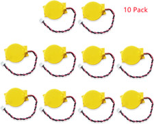 10X Two Pin RTC BIOS CMOS Battery for Dell Lenovo HP Laptop Notebook PC CR2032 picture