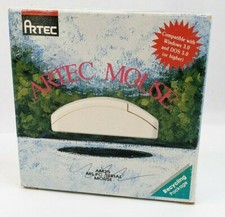 Vintage Artec AM25 PC Computer Serial 3-Button Mouse Rollerball MS.PC picture