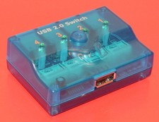 *Vintage* USBGear 4-Port USB 2.0 Manual Mini Switch *Used* USBG-HWS4 picture