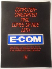 1982 United States Postal S Brochure: E-COM, Electronic Computer Originated Mail picture