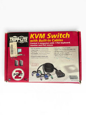 Tripp Lite B030-002-R 2-Port PS/2 KVM Switch With Built-In 6-Foot Cables picture