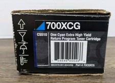 Lexmark 70C0XCG Genuine OEM 700XCG Toner, Cyan Extra High Yield NEW Open Box NOS picture