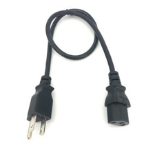 2FT AC POWER SUPPLY CORD CABLE PLUG FOR MICROSOFT XBOX 360 BRICK CHARGER ADAPTER picture