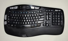 Logitech K350 Wireless Wave Ergonomic Keyboard Excellent Condition w/ Receiver picture
