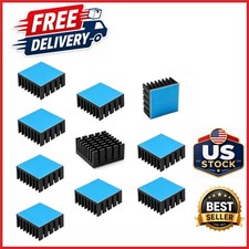 10PCS 20mm Heatsink Kit with Thermal Adhesive Tape for Cooling GPU IC Chips picture