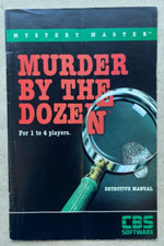 Murder by the Dozen 1983 Apple II Computer Game Detective Manual Clues Book Only picture