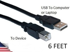 USB Cable Cord for HP DeskJet Printer 1051 2000 2514 2541 2542 2543 2544 2545  picture