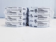 (Lot of 4) Zebra Performance 2000 Wax Ribbon 2.36'' x 1,476'' -001286504- Black picture