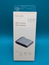 New MOSHI USB-C to Dual USB Adapter Dual USB-A Ports Camera Printer Ext Storage picture