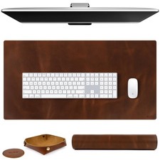 32x16 Large Real Leather Desk Blotter picture