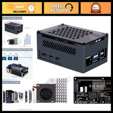 M.2 NVMe M-Key PoE+ Hat for Raspberry Pi 5 with Active Cooler & Aluminum Case, S picture