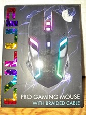 New Pro Gaming Computer Mouse With Braided Cable picture